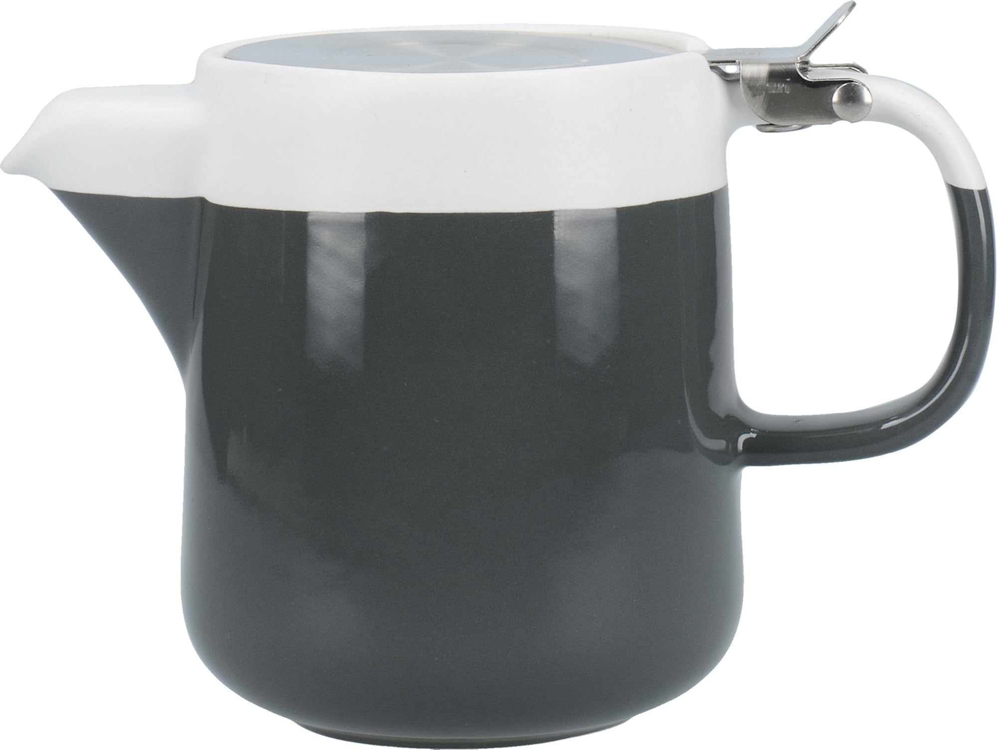 La Cafetière C000369 Barcelona Small Teapot, Ceramic, Cool Grey, 420 ml