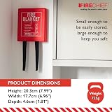 Firechief 1.2x1.2m Fire Blanket Rigid Case Kitemarked BS EN 1869 Certified view 3