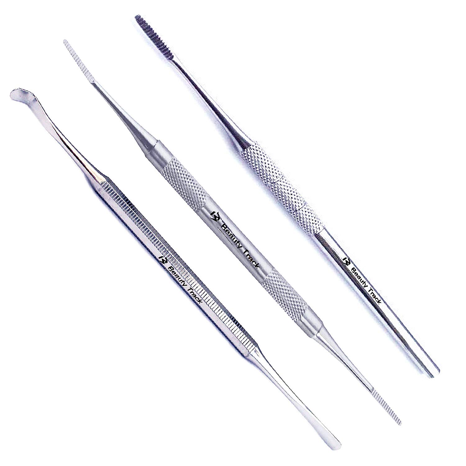 Black Files - Ingrown Toe Nail File & Lifter Kit INGROWN Side Edges Chiropody - Stainless Steel Podiatry Instruments (Pack of 3 - Nail File, Lifter & Double File)