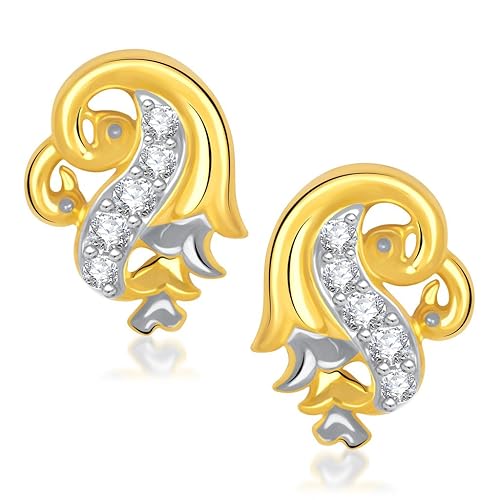 Stud Earrings for Women (Gold)(vker1193g)