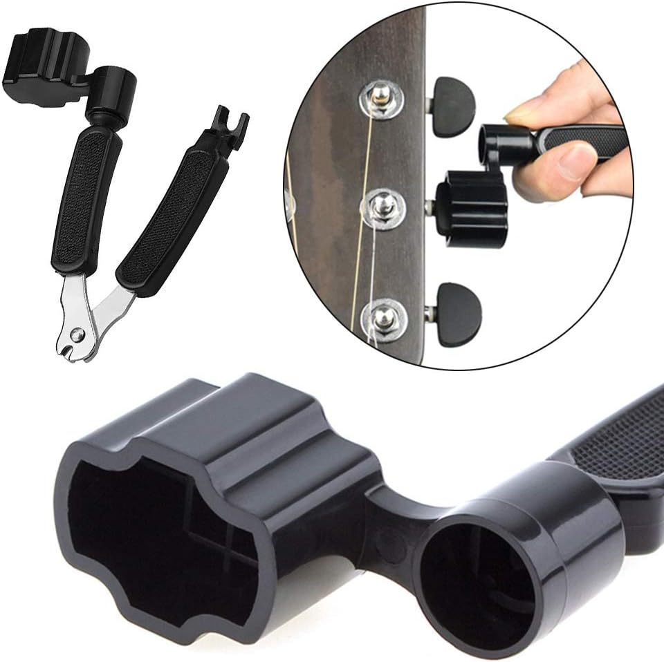 10Pcs Guitar Winder String Winder and Cutter 3In1 Multifunctional