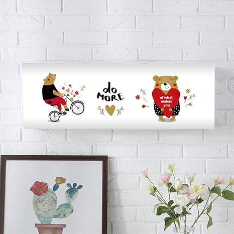 Amazon Co Jp Momiko エアコンカバー 室内機 壁掛け型 防塵 防湿 ホコリ対策 伸縮 洗濯 取り付け簡単 田園風 かわいい おしゃれ シンプル 大型家電