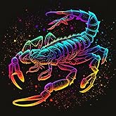 ARTopet 5D Diamond Art Painting Kits Scorpio Diamond Art Painting for Adults Beginners with Accessories DIY Full Round Drill for Home Wall Decor 30x30cm/11.8x11.8in