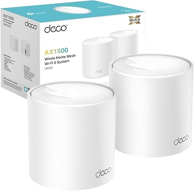 TP-Link Deco X10 2-pack AX1500 Whole Home Mesh WiFi 6 System