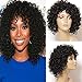 Jolia Hair Fashion Gorgeous Hairstyles Synthetic Short Curly Wavy Full Hair Wigs for Women Natural Look, Jet Black (D03)