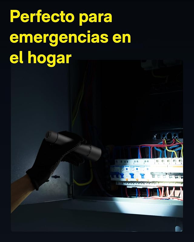 Linterna Táctica, Linterna Led Recargable de 2300 Lúmenes Altos