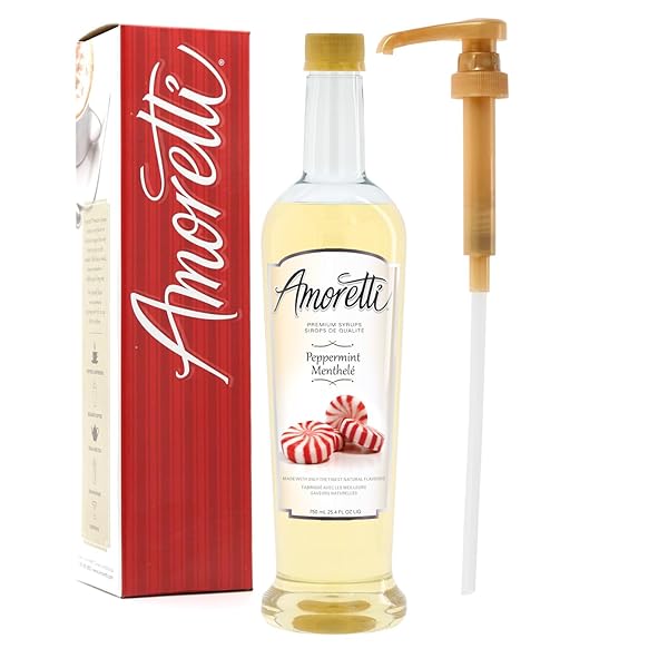 AMORETTI PREMIUM SYRUP, PEPPERMINT, 25.4 OUNCE