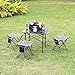 Small Folding Camping Stool Lightweight Chairs Portable Seat for Adults Fishing Hiking Gardening and Beach with Carry Bag
