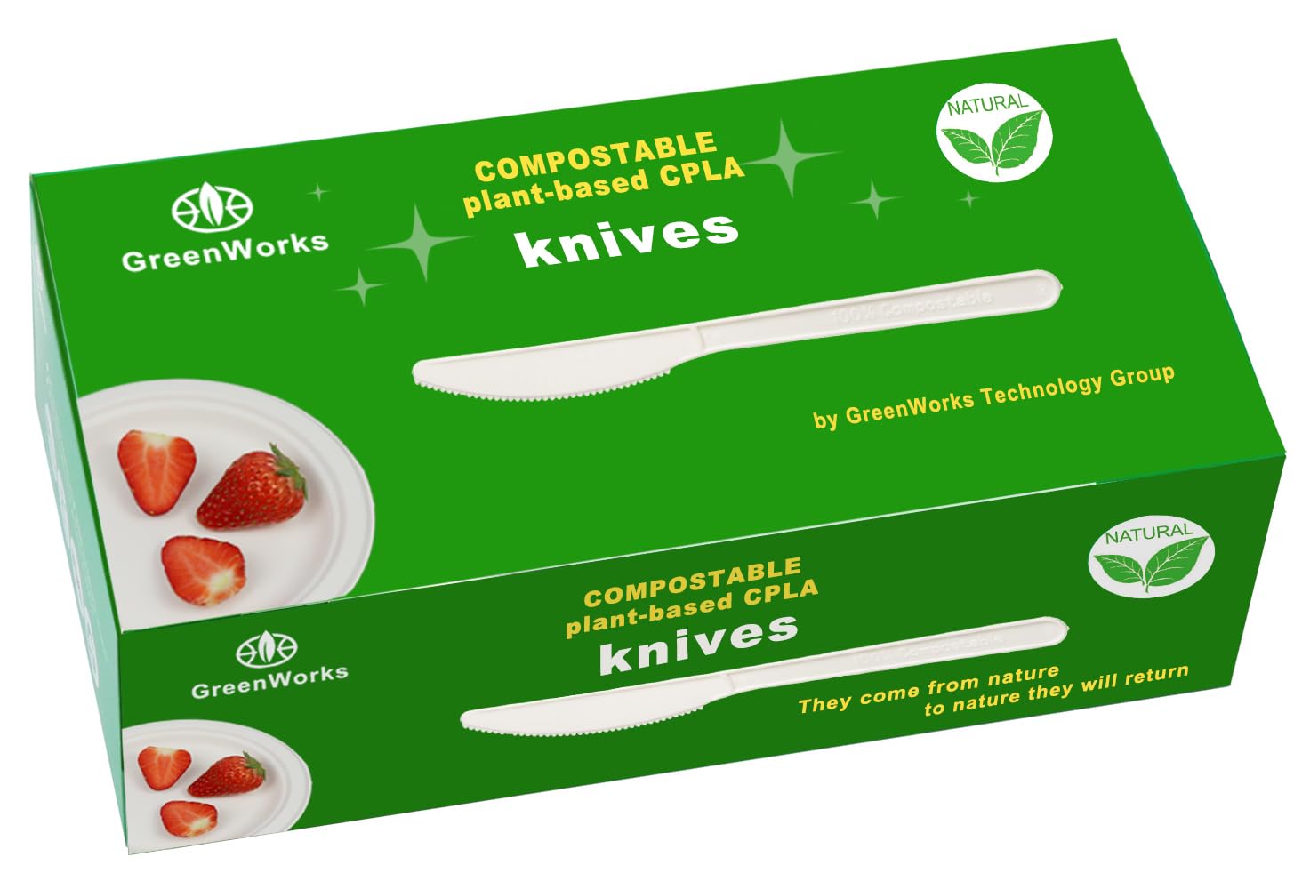 GreenWorks Compostable Knives,100 Count