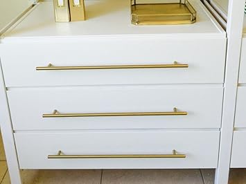Brass 17 5 8 Drawer Pull Brushed Brass Modern Furniture Drawer