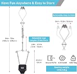 FUNLIO Baby Door Jumper 6-24 Months with Door Clamp 40 Lb Bearing Black view 6