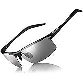 LVIOE Sports Night Vision Pro Glasses for Driving Women Men Reduce Headlight Glare Polarized Ultra Light Sun Glasses N8177G
