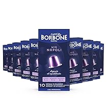Caffè Borbone Miscela Mia Napoli – 100 Capsule ALLUMINIO (10 confezioni da 10) – Compatibili con le Macchine ad uso domestico Nespresso®*