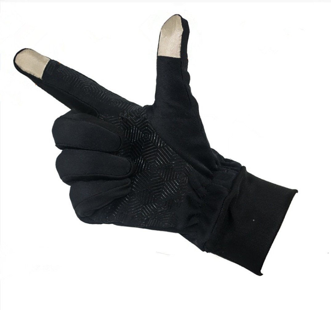 Black Sport Gloves,Touch Screen Gloves,Winter Warm Smart Texting Gloves for Men and Women,Keep Convenient and Lighter for Running, Cycling (M)