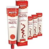 Mutti Double Concentrated Tomato Paste (Doppio Concentrato), 4.5 oz. Tube | 4 Pack | Italy’s #1 Brand of Tomatoes | Tube Toma