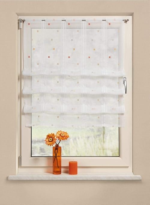 Cliprollo ILONA-S-145 145x115 Weiß mit Rot