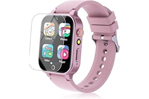 Wiszodet Kids Smart Watch for Girls with 26 Games, HD Touchscreen Camera Music Player Flashlight Pedometer Audiobook, Birthday Gifts Toy for Girls Age 6-12 Kids Smartwatch with Screen Protector