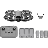 DJI Neo 2 Fly More Combo With RC-N3 Remote Controller | Stable Transmission With Digital Transceiver, 4K Drone for Beginners, 3 Batteries