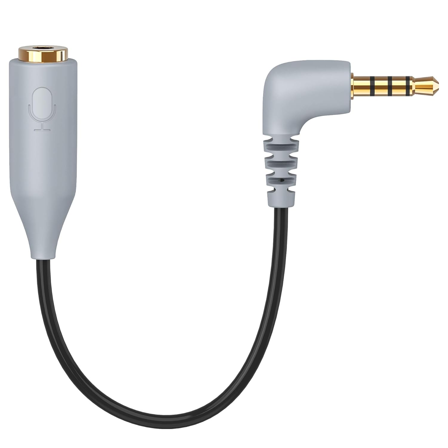 Reemplazo SC4 Cable de Micrófono Adaptador TRS a TRRS, TRS Hembra de 3.5mm a TRRS Macho de 3.5mm