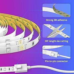 Govee Smart RGB LED Strip Lights, 16.4ft WiFi LED