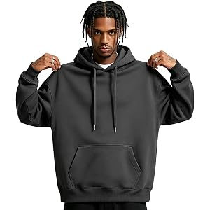 GOFULY Men'S Fashion Hoodies & Sweatshirt Pull-Up Neck Straight Sweatshirt Winter Long Sleeve Drawstring Hoodies Pullover