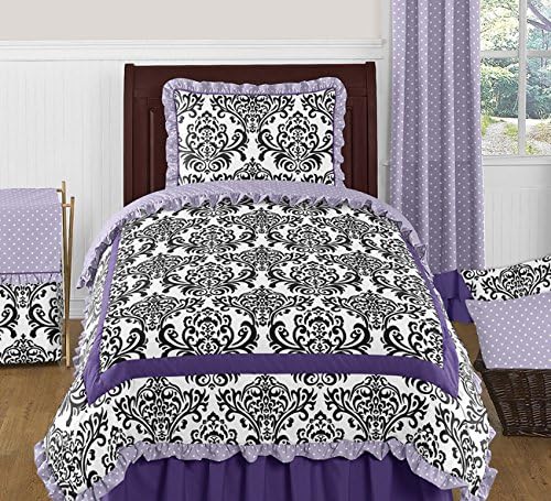 Amazon Com Sweet Jojo Designs Sloane Luxury Lavender Purple White
