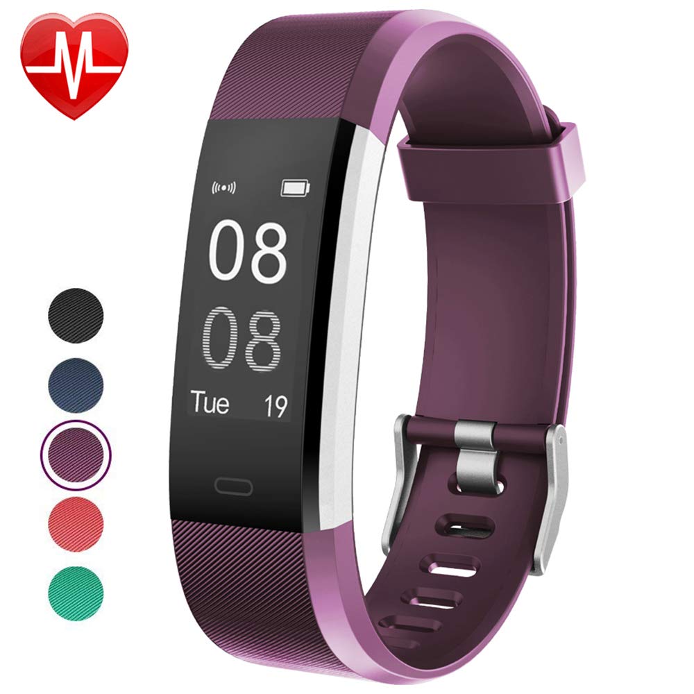 Fitness Tracker Heart Rate Monitor Watch Activity Waterproof Slim Smart