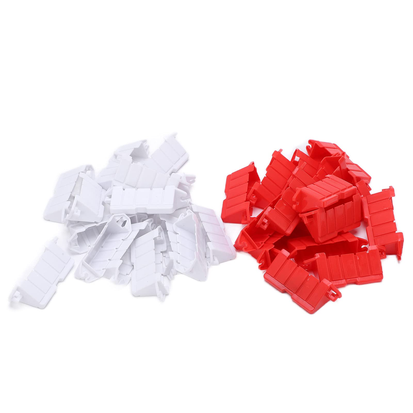 Dilwe RC Roadblocks, 30Pcs RC Roadblocks Plastic Universal Drift Race Road Barriers Remote Control Car Accessories