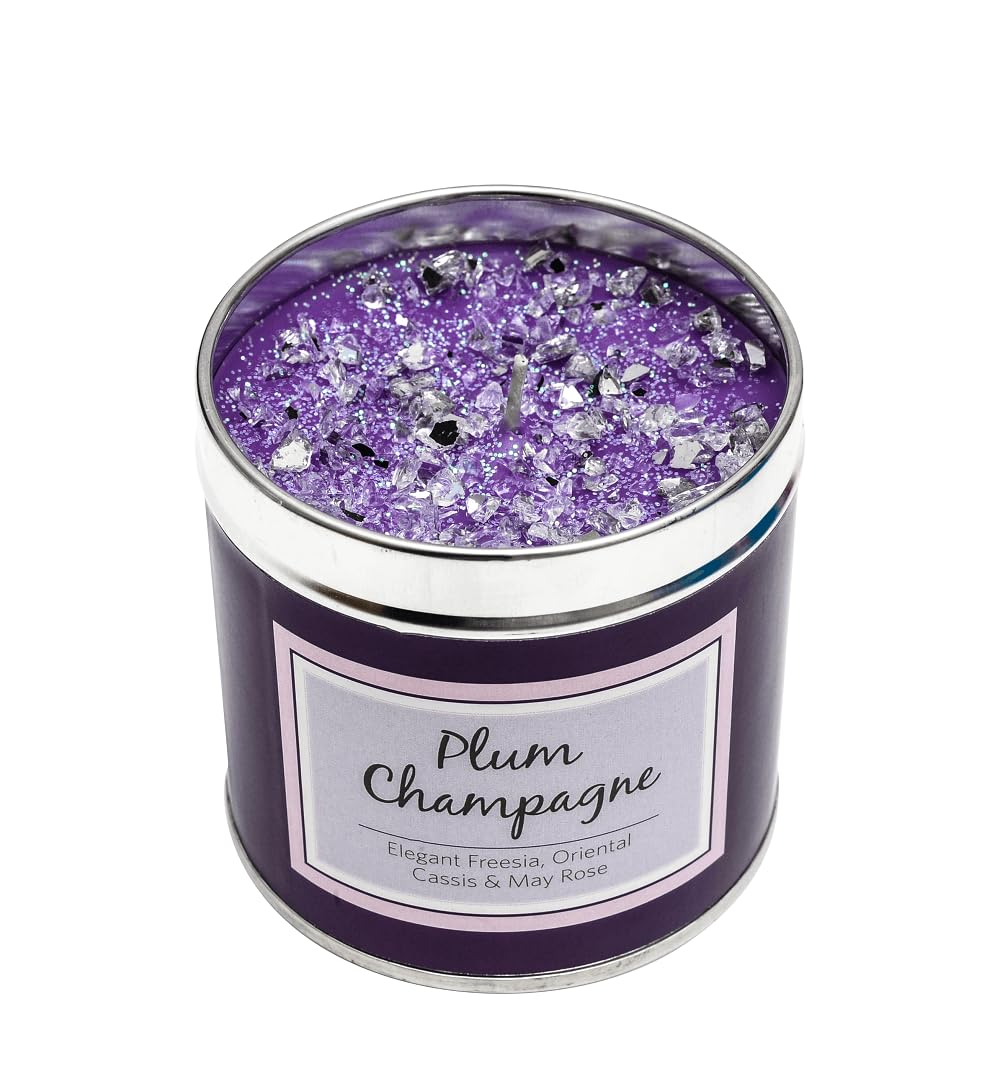 BKS Plum Champagne Candle Tin