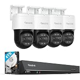 REOLINK 4K PTZ Security Cameras System, IP PoE Outdoor Cameras, 4X TrackMix PoE with 6X Hybrid Zoom, Auto Tracking, Bundle 8MP/4K 16CH NVR with 4TB HDD for 24-7 Recording