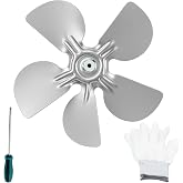 QUCpona 5140C Fan Blade, 12 Inch | 5/16 Inch Shaft Hole, CW Rotation from Shaft End, Replacement Spare Part
