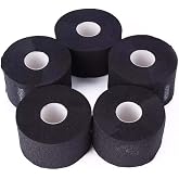Barber Neck Strips - 5 Rolls 500 Pieces Black, Disposable &amp; Flexible Paper for Hair Cutting, Salon Supplies, Water Resistant and Self-Adhering