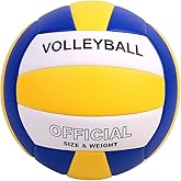YANYODO Official Size 5 Volleyball, Soft Indoor Outdoor Volleyball for Game Gym Training Beach Play