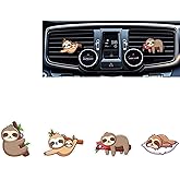Cute Car Air Freshener Clips,Sloth Car Vent Clip,Car Air Conditioner Clip,Auto Vent Decoration Accessories,Automotive Interior Decoration Gifts for Men/Women