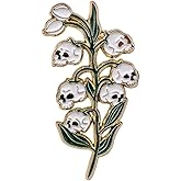 Punk Skull Head Bouquet Brooch Pin for Women Men Halloween Horror Skeleton Enamel Lapel Pins for Badge Clothing Accessories Hat Jacket Dress Suit Shirt Funny Jewelry Holiday Party Costume Brooches