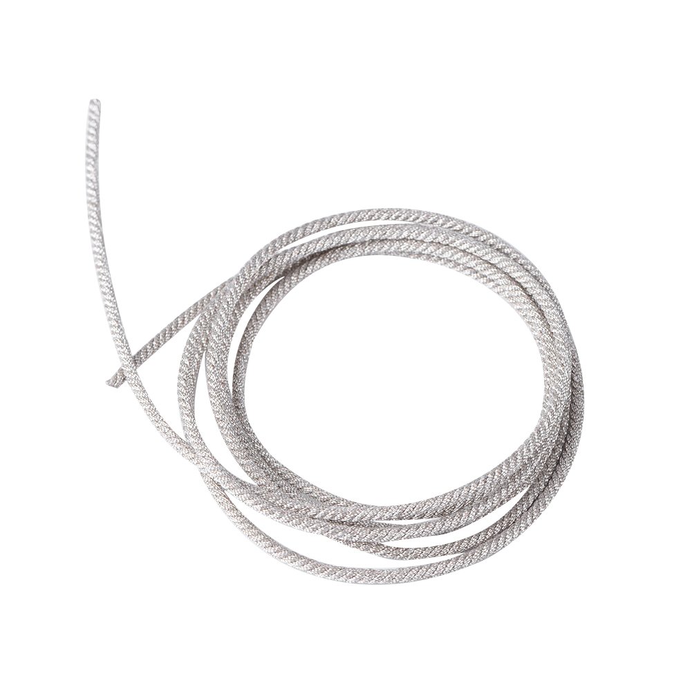 Zerone 32 Strands Silver Plated Speaker Wire Leads High Temperature Resistant Twisted Copper Subwoofer Wire Cable Repair(1 meter)