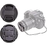 CamDesign 67MM Snap-On Front Lens Cap Cover Compatible with Canon, Nikon, Sony, Pentax All DSLR Lenses Black