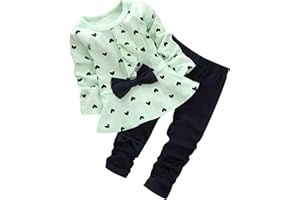 BOMDEALS Adorable Cute Toddler Baby Girl Clothing 2pcs Outfits