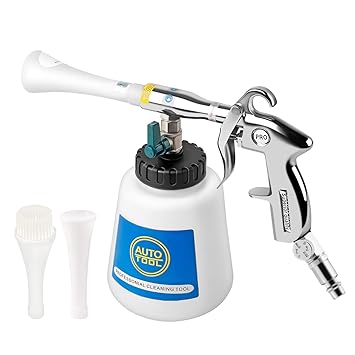 Everfarel High Pressure Car Cleaning Gun Car Interior Washing Kit With Adjustable Air Valve Deep Detailing Foam Gun With 1l Bottle Car Care