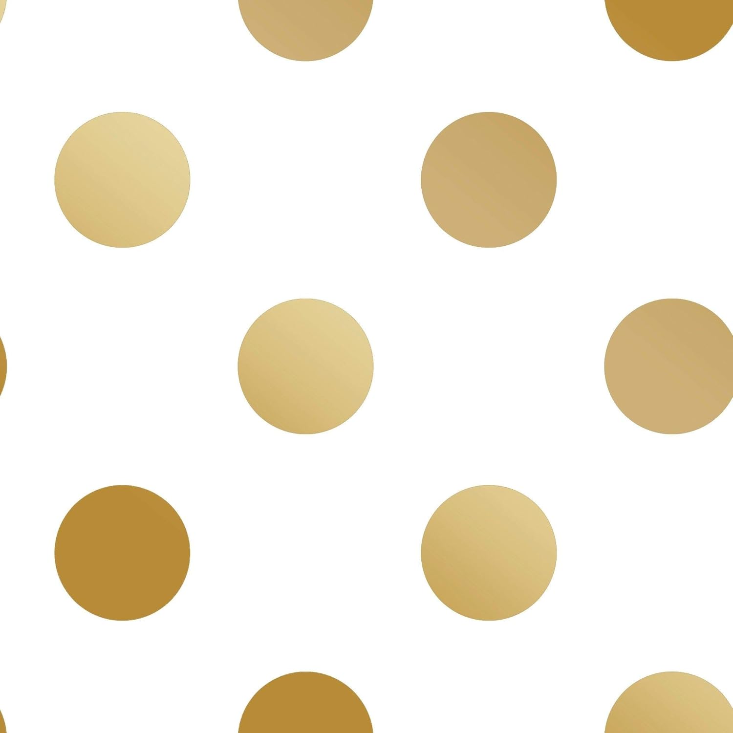 Superfresco Easy Gold Metallic Dotty Luxurious Touch Paste the Wall Wallpaper, Black, 52 x 1000 cm