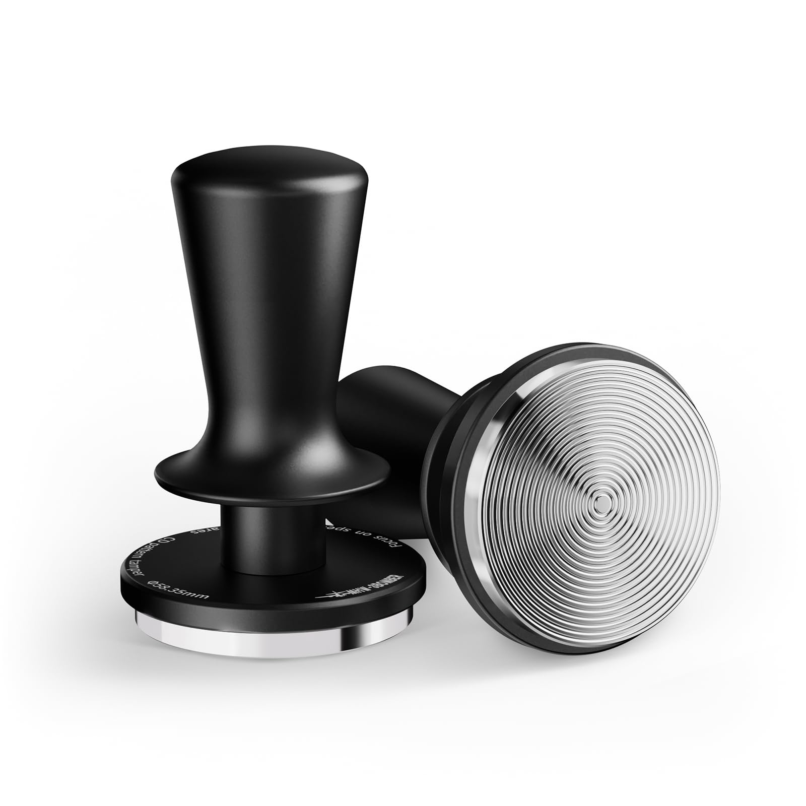 MHW-3BOMBER 58mm Coffee Tamper, Self-Leveling Espresso Tamper with 2-Spring Auto-Rebound, 58.35mm Tamper Tool for Espresso Machines, Barista Tool, T6101-OS