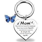 igvean Sympathy Gift Memorial Keychain Gifts for Loss of Mother Father in Memory of a Loved One Bereavement Condolence Remembrance Gifts in Loving Memory Keyring