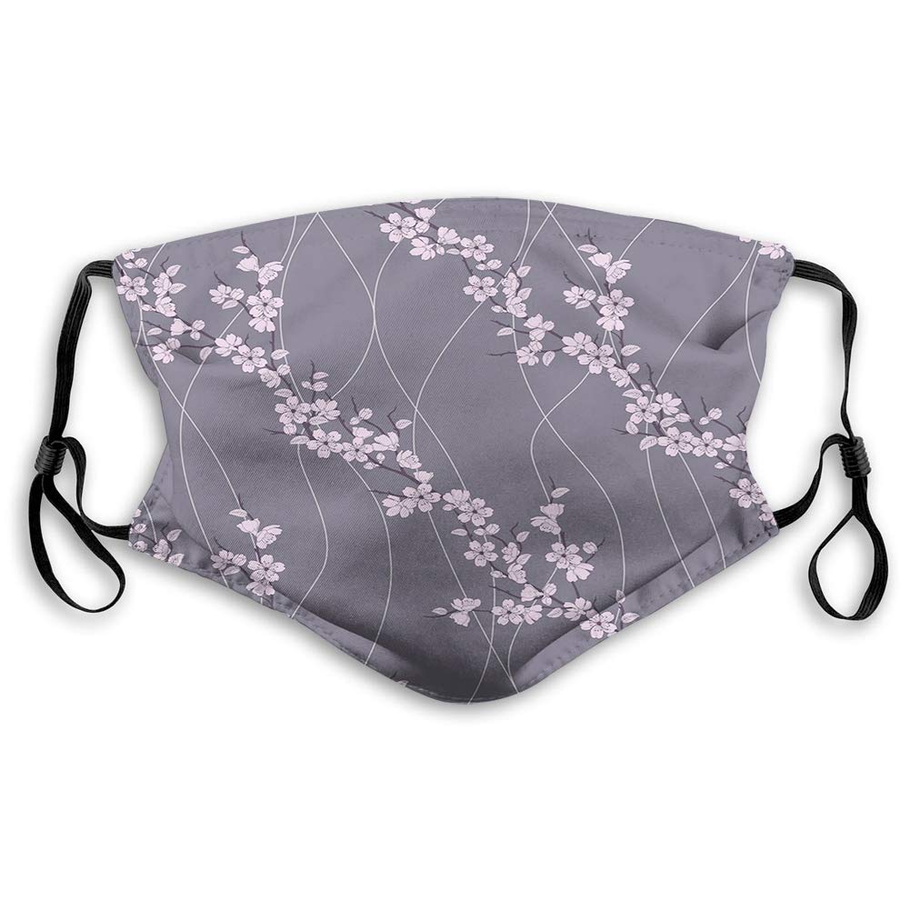 Comfortable Printed mask, Asian Spring Japanese Sakura