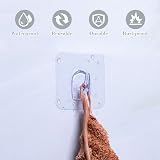 JelKen Self Adhesive Hooks 12 PCS Heavy Duty Plastic Wall Hooks view 4