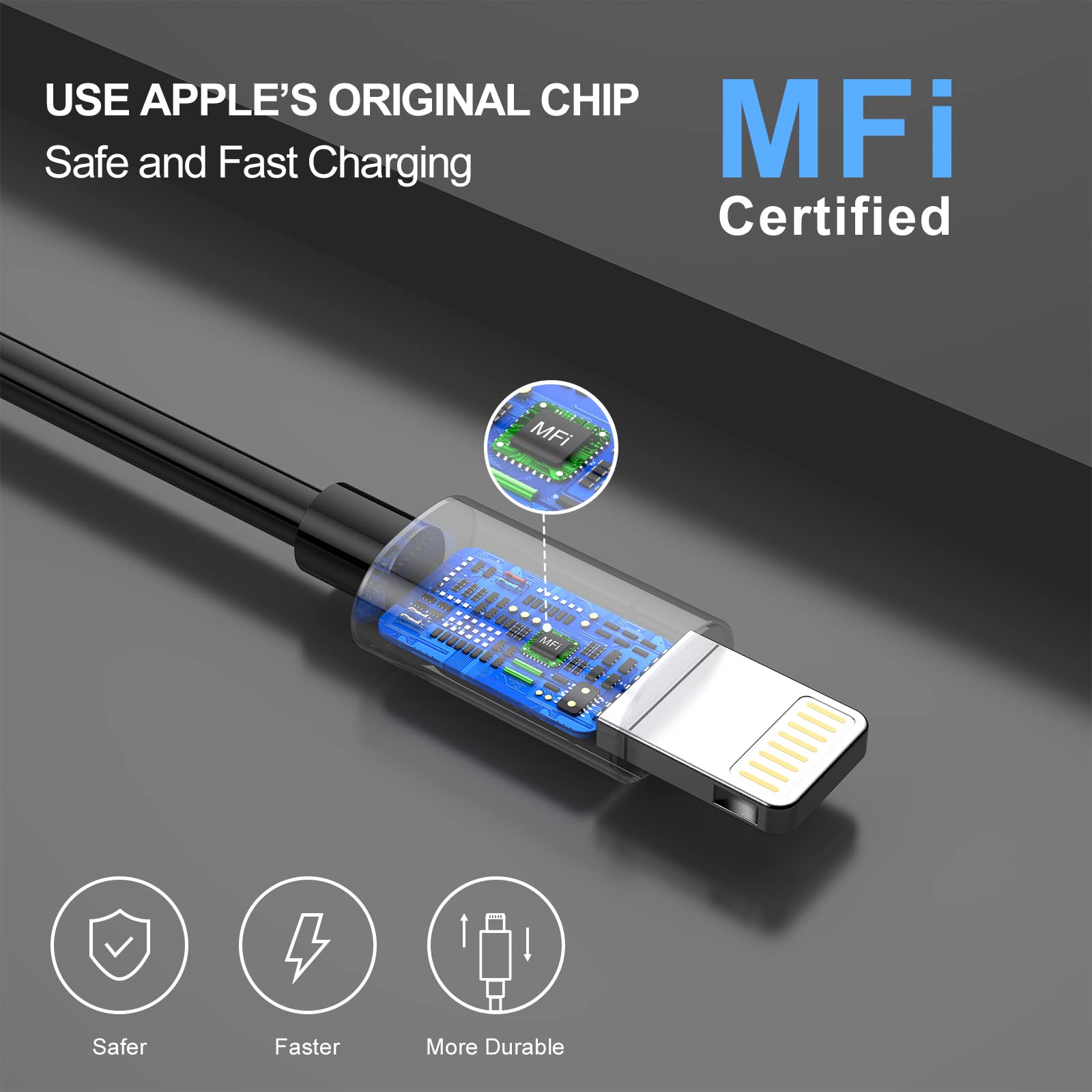 35W USB C Fast Car Charger [Apple MFi Certified] for iPhone 14 Pro/14 Pro Max/14 Plus, iPhone 13/12/11/Mini/XS/XR/8/SE, iPad, 20W PD3.0 Rapid Charging Adapter + 3Ft Type C to Lightning Cable Cord