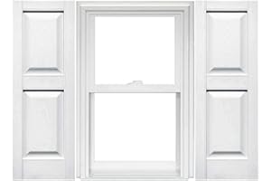 Mid America Vinyl Raised Panel Window Shutters (1 Pair)