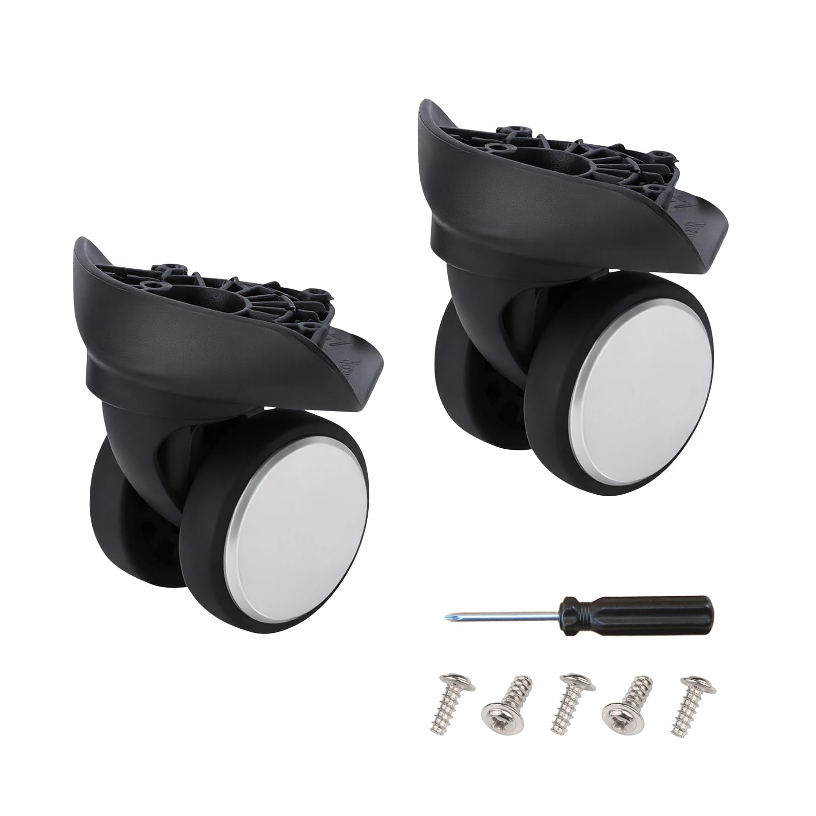 Photo 1 of 2 Pack Luggage Wheels Replacement Kit Compatible with Samsonite Carry On Suitcase, Easy to Install, Silent & Durable