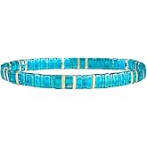 KELITCH Bohomian Stackable Stretch Bracelets Women Pearl Handmade Friendship Bracelets (06C)