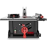 Marvtool 15 Amp Portable Table Saw 10 inch, 4600RPM Compact Tablesaw with 36T Blade, 90°Cross Cut & 0-45°Cutting, Multifuncti