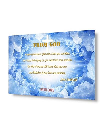 Vickyart Bible Word Wall Art Metal Prints Wall Art Christian Gifts For Bedroom Wall Decor 18 12